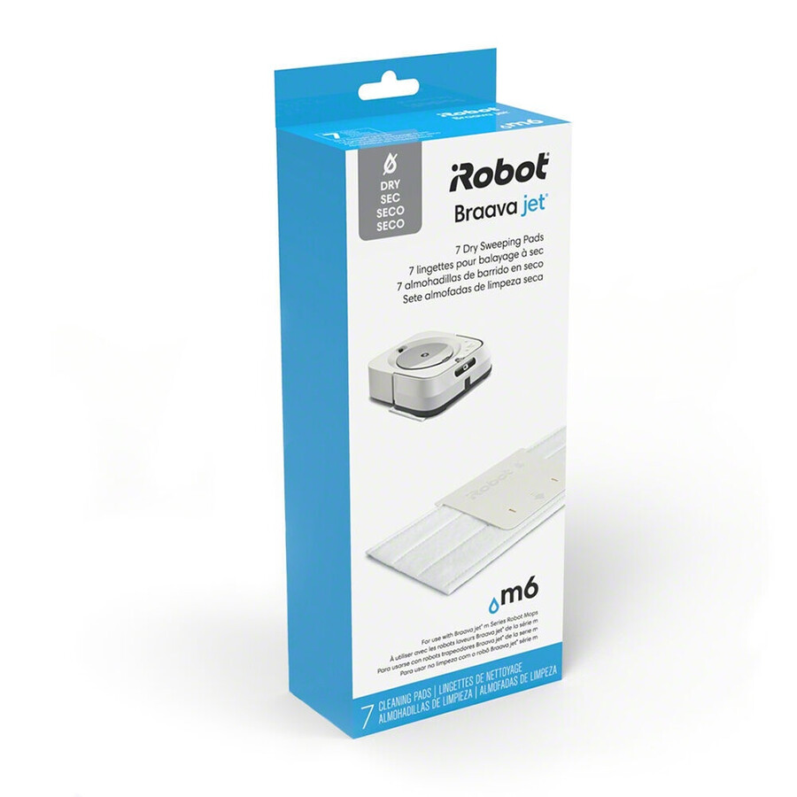 lingettes de balayage à sec pour robot laveur de sols braava jet m6