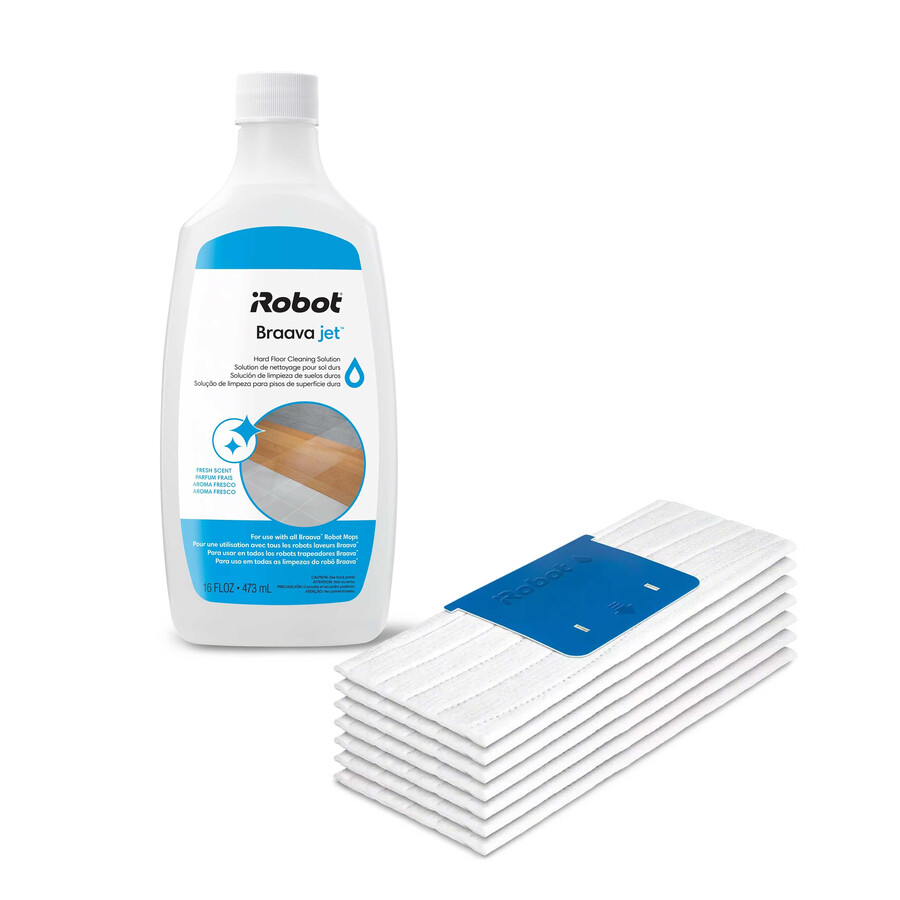 lingettes de nettoyage humide pour robot laveur de sols braava jet m6