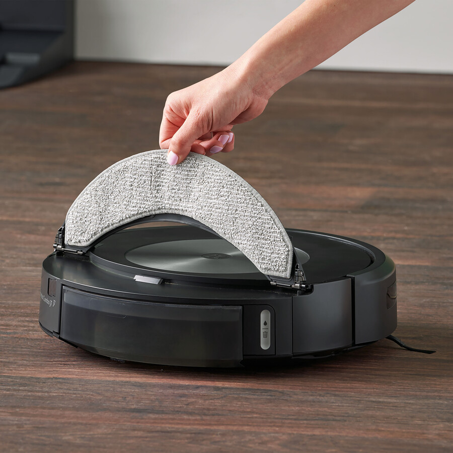 lot de 2 lingettes de nettoyage lavables pour roomba combo j7 j7 et j9